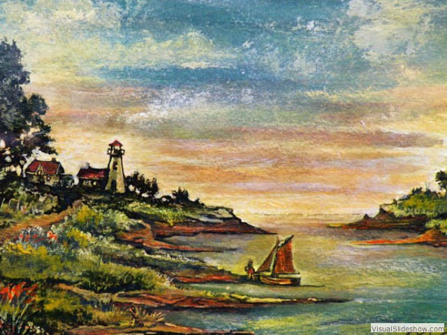 Lighthouse & Sailboat